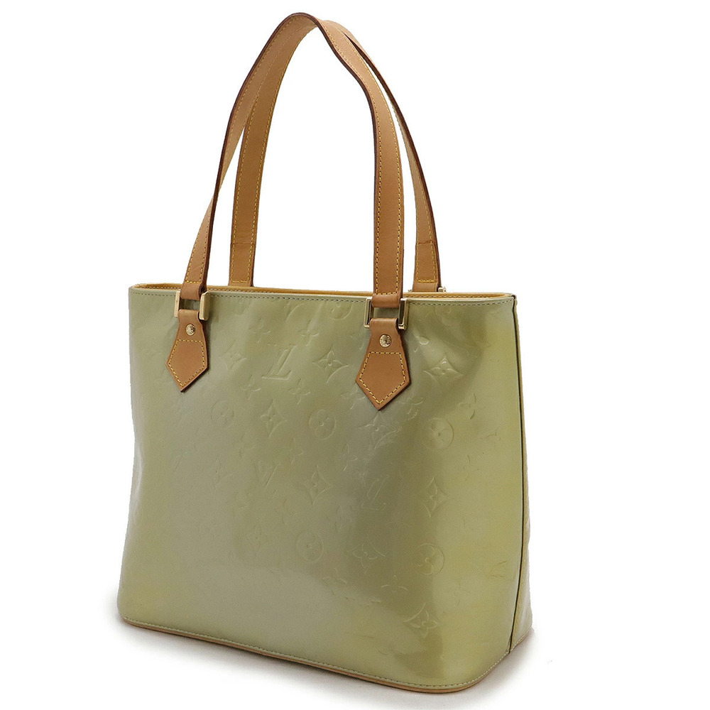 Louis Vuitton Vernis Houston Green Handbag Baby Bag Tote Blue